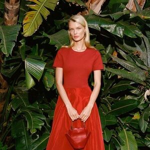 Staud Red Maxi Gown